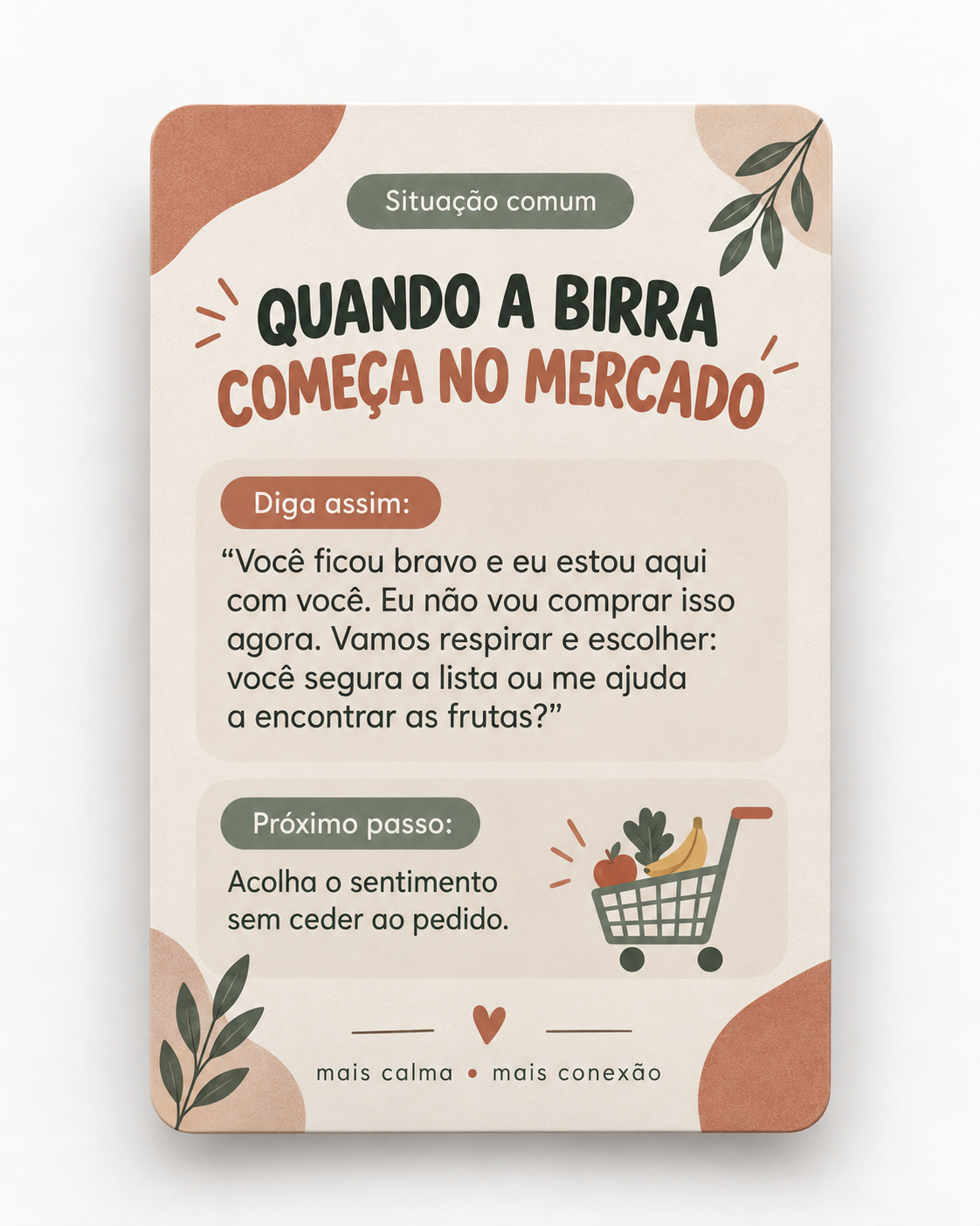 Carta do baralho: Quando a birra começa no mercado